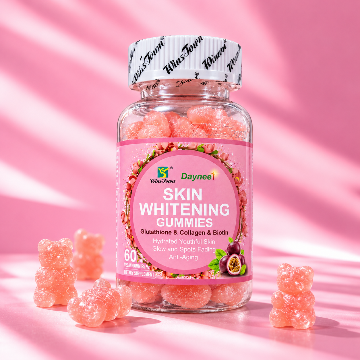 Daynee Wins Town Skin Whitening Gummies.